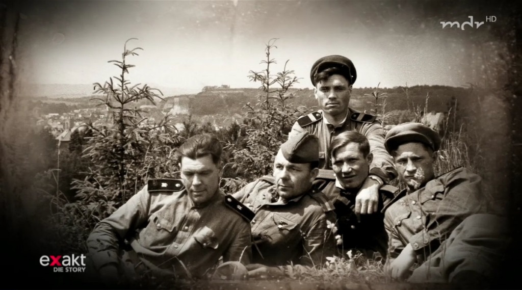 Soldaten der Sowjetarmee im Mai 1945 in Glatz