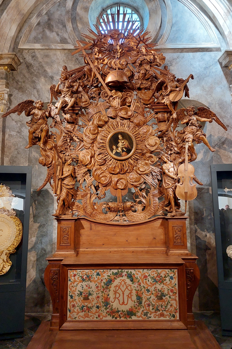 Altarbild von Michael Klahr d. Ä. aus dem Schloss in Rengersdorf / Ołtarz Klahra Starszego z pałacu w Krosnowicach