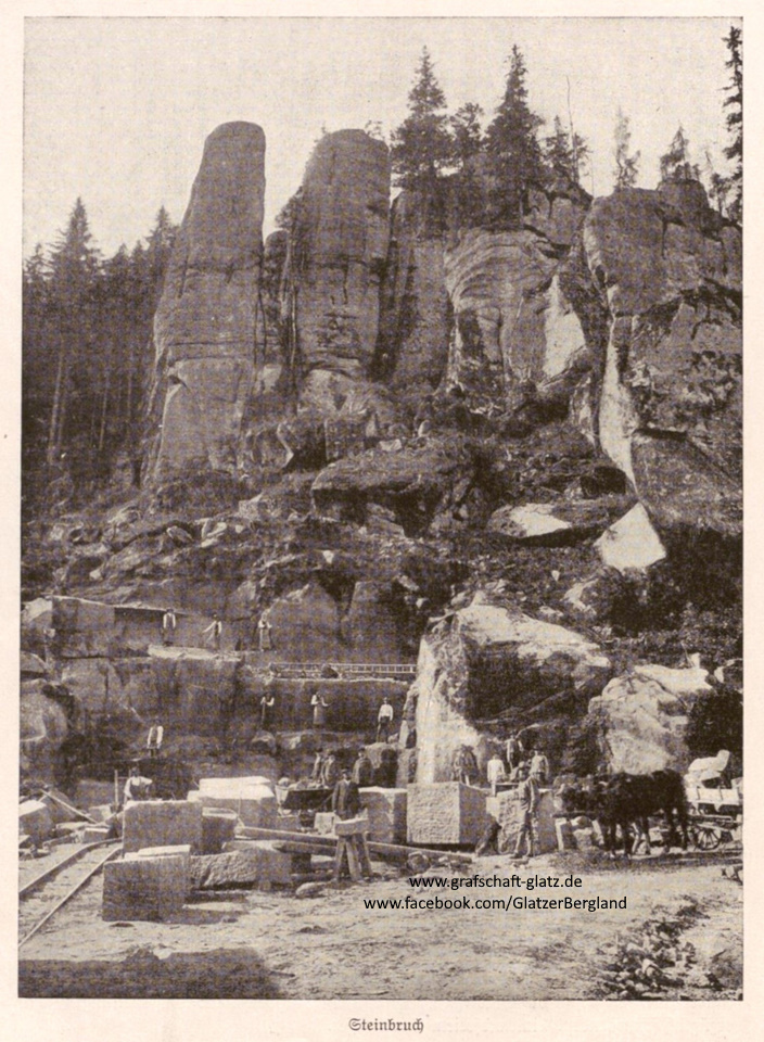 Steinbruch in Wünschelburg