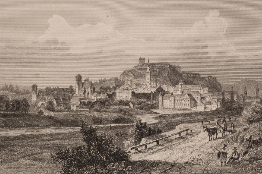 Totalansicht um 1830