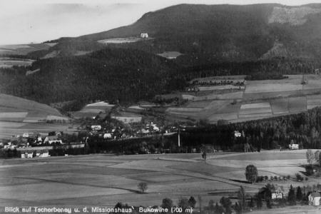 Ortsansicht mit Missionshaus