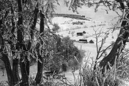 Ansicht im Wintersportplatz