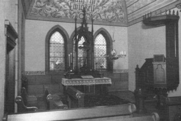 Inneres der evangelischen Kirche