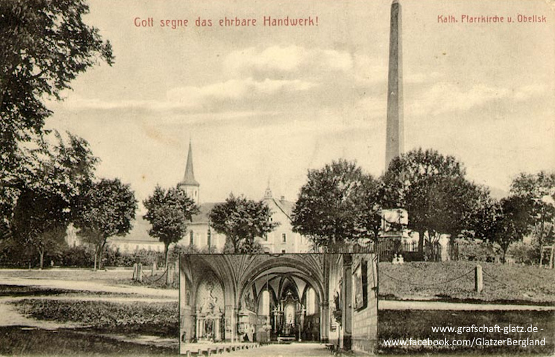 Kath. Pfarrkirche u. Obelisk