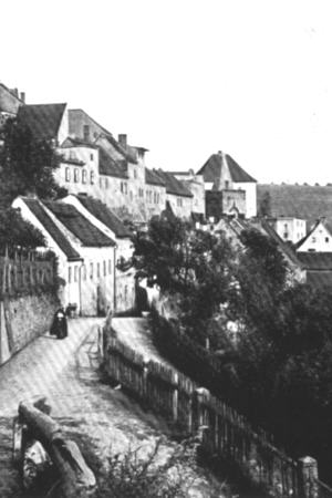 Stadtbild an der Berglehne