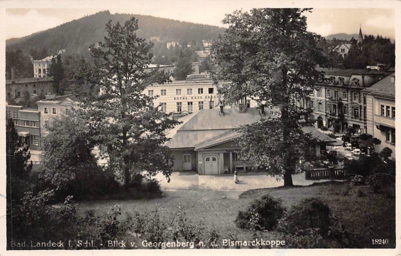 Ansichtskarte / Postkarte Zdrój Bad Landeck Schlesien, Panorama: Manuskript / Papierantiquität