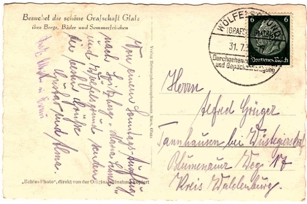 Ansichtskarte von 1939