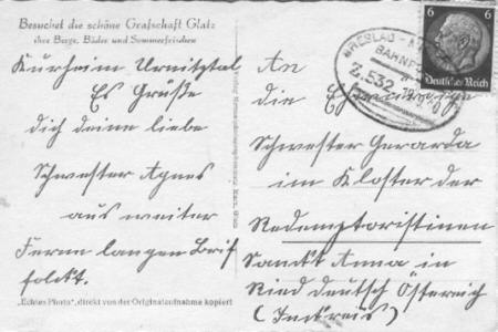 Ansichtskarte von 1940