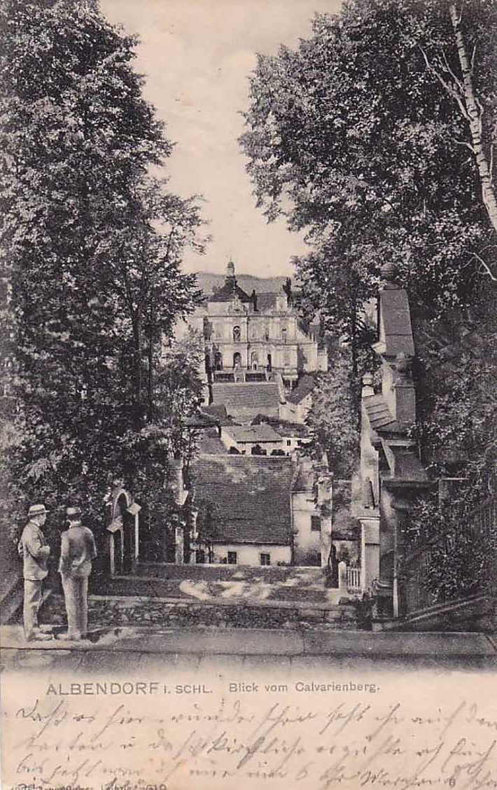 Albendorf in Schlesien. Blick vom Kalvarienberg