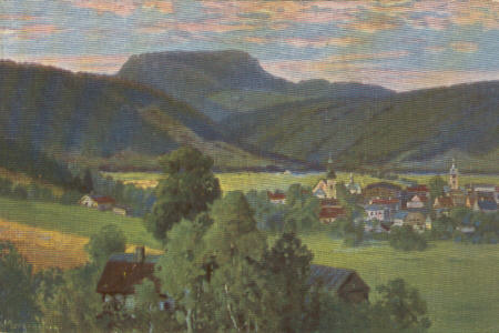 Ortsansicht mit der Heuscheuer