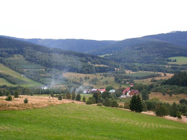 Ortsansicht mit Pfarrkirche