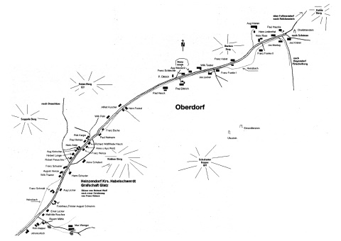 Ortsplan Heinzendorf Oberdorf