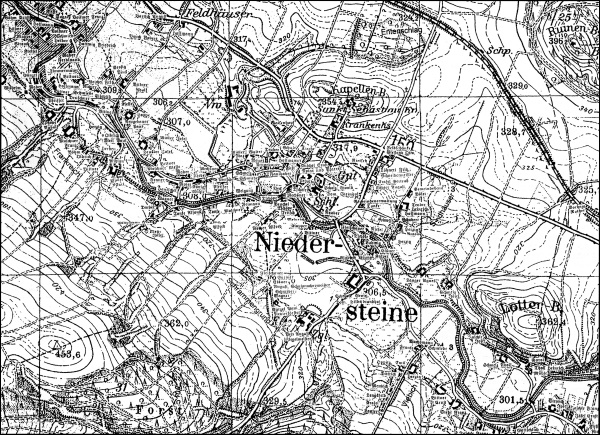 Ortsplan Niedersteine