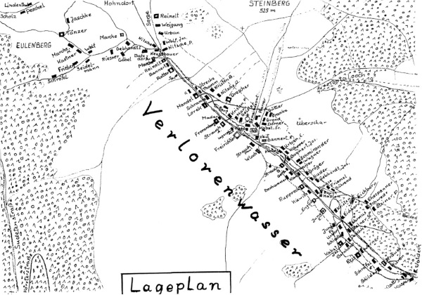 Lageplan von Verlorenwasser