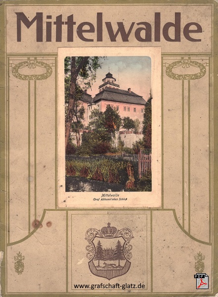 Titelseite vom Heft über Mittelwalde von 1914