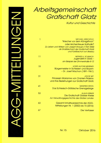AGG-Mitteilungen Nr. 15 (2016)