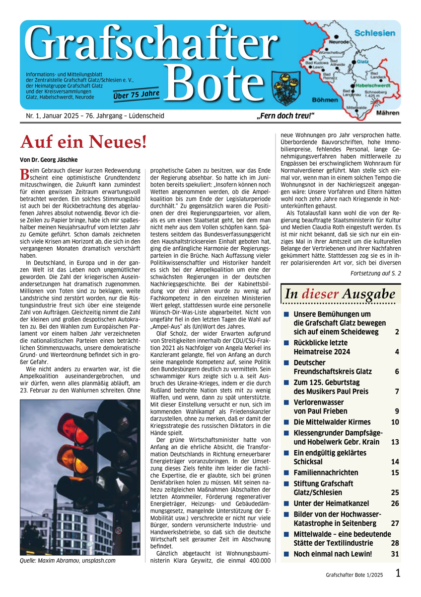 „Grafschafter Bote“ 01/2025