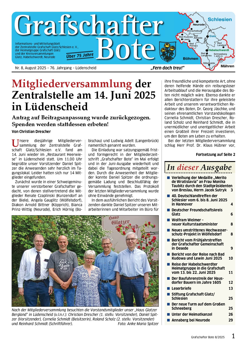 „Grafschafter Bote“ 08/2025