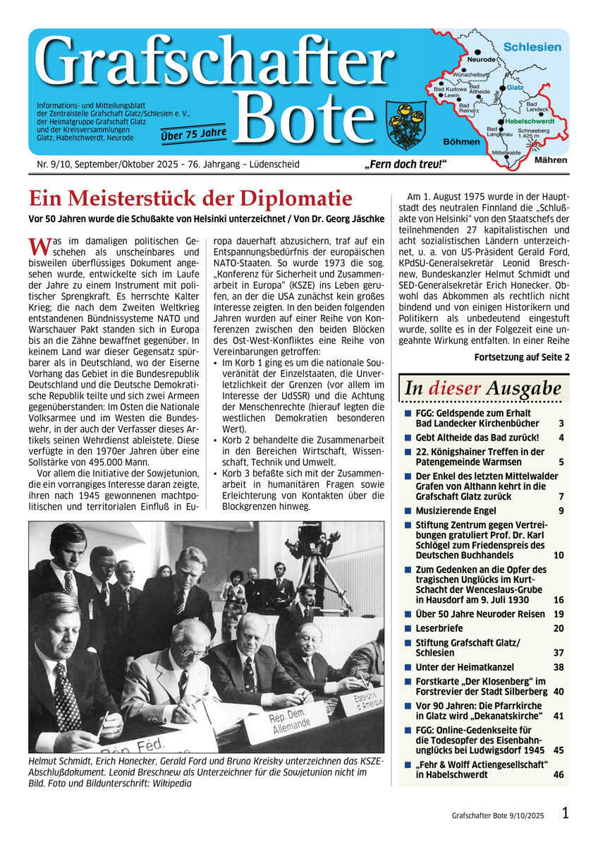 „Grafschafter Bote“ 09-10/2025