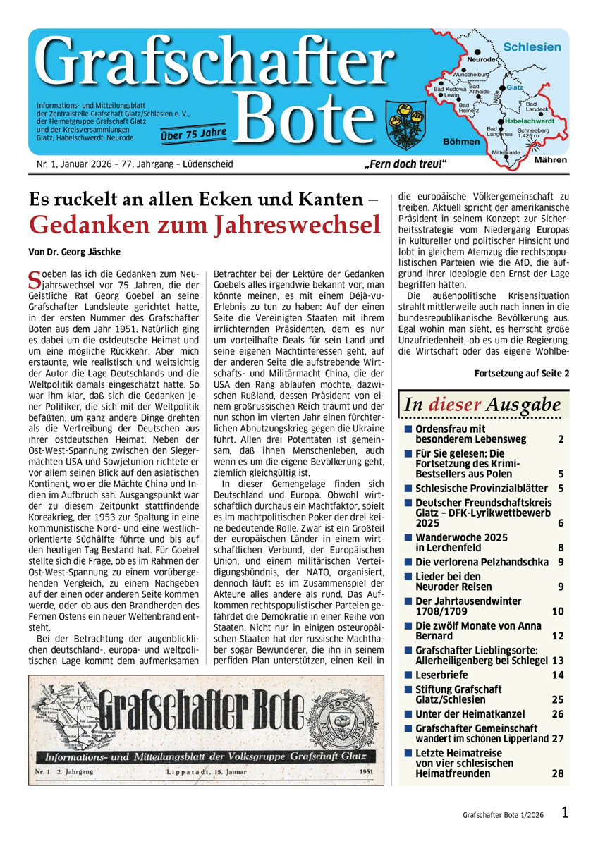 &bdquo;Grafschafter Bote&ldquo; 1/2026