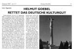 Helmut Goebel rettet das deutsche Kulturgut