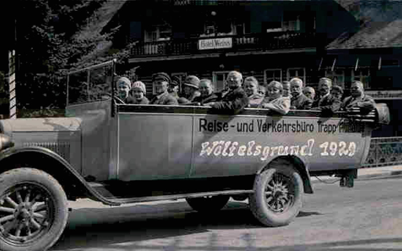 Ausflugsbus aus dem Fuhrpark der Firma Trapp aus dem Jahr 1929